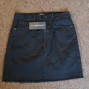 Just Black Denim Mini Skirt